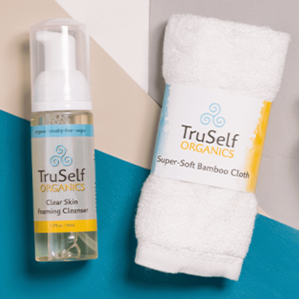 Clear Skin Foaming Cleanser + Super Soft Bamboo Cloth Bundle